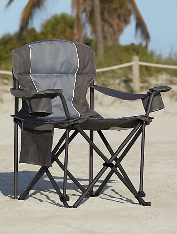 500-lb. Capacity Heavy-Duty Portable Chair Black 500 lb