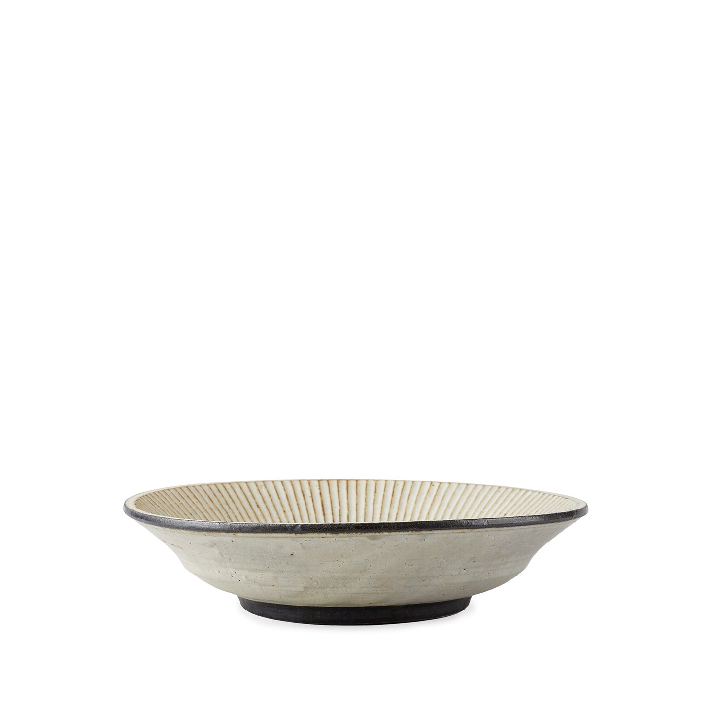 Large Shallow Pleated Bowl