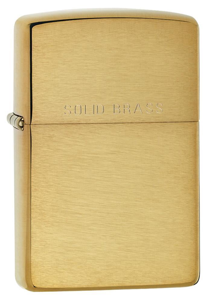 Zippo Classic Brushed Brass Pocket Lighter