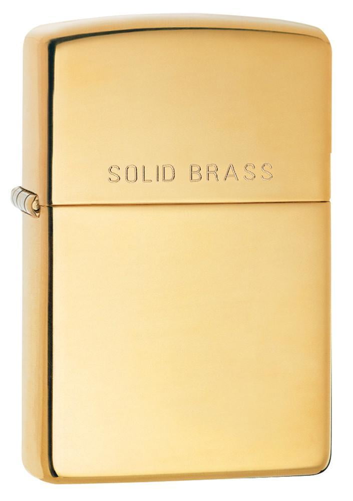 Zippo Classic Brushed Brass Pocket Lighter